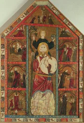 St. Christophorus und das Jesuskind, die Kreuzabnahme und Szenen aus dem Leben der Heiligen